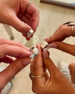 Finished handmade silver items