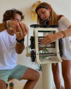 Students crafting their own jewelry