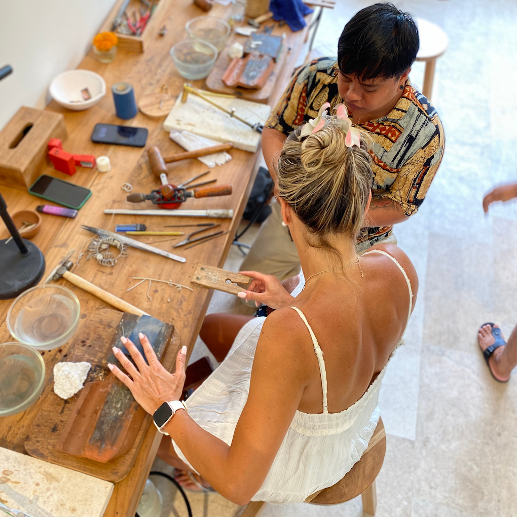 Students Crafting Their Own Jewelry