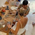 Participant crafting her own ring during Uluwatu Silver Class in Bali.