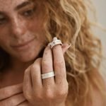 Guest showing rings made at Silver Making Workshop in Uluwatu.