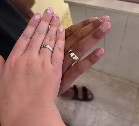 Participants proudly showing their finished handmade jewelry from Canggu Silver Class