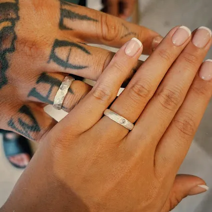 Finished jewelry pieces from the Canggu Silver Class silver making experience